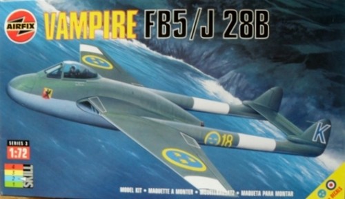 Airfix 03064 dh vampire - 1/72,