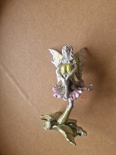 Fairy figurine pewter metal - fairy,