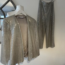 Zara Silver Co Ord Sequin