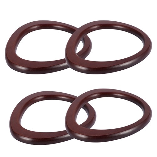 Wooden oval bag handles - bag,