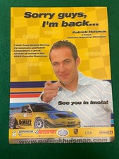 PATRICK HUISMAN PORSCHE SUPERCUP CHAMPION TEAM DEWALT RACING ADVERT A4 FILE XB