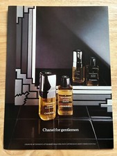 Vintage 1978 Chanel for Gentlemen Cologne Aftershave Original Advert Advertising