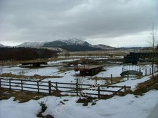 Photo 6x4 Trailers and silage bales Balgowan/NN6394 At Breakachy farm. c2010