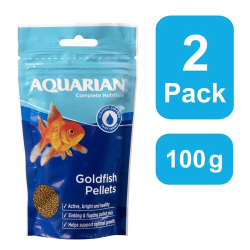 Aquarian goldfish pellets 100g - aquarian,