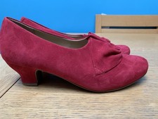Hotter Red Suede Shoes Size 7 New