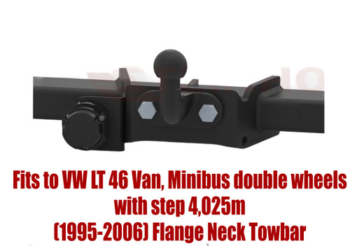 Flange neck tow bar for - flange, vw