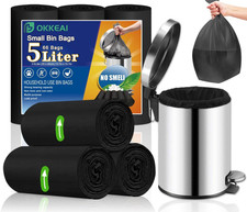 3-5 Liter Bin Bags Black Bin