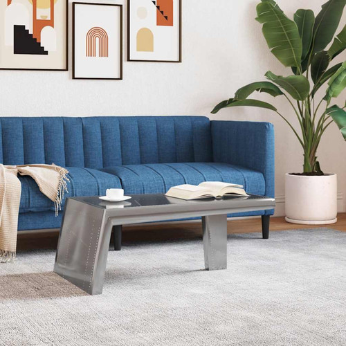 Coffee table silver aluminium - table,