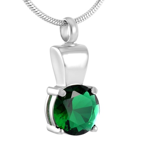Crystal urn necklace - crystal, ashes
