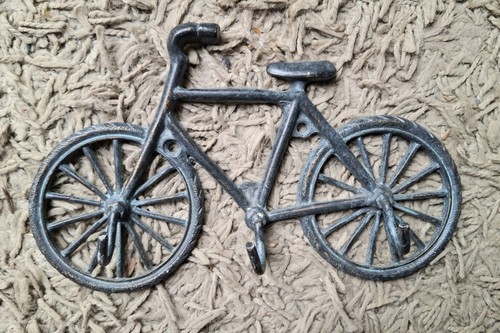 Cast iron bicycle bikers - cast,