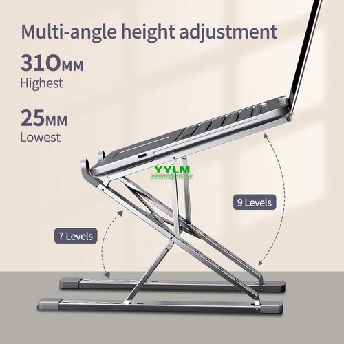 Adjustable aluminum laptop - adjustable,