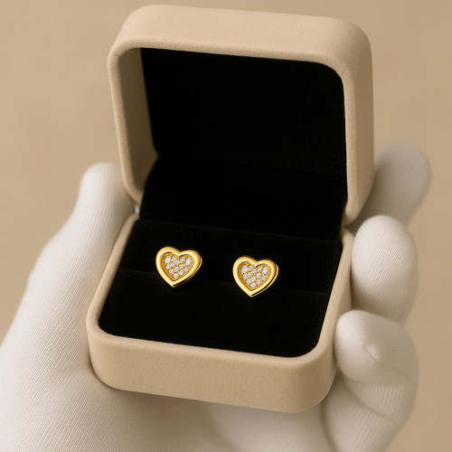 9ct gold stud - ,