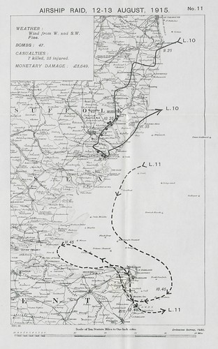 Ww1 german airship raid - raid, 12-13