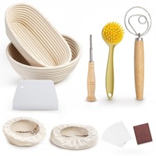 Homiely Bread Proofing Baskets Set 20.5/24.5cm Banneton Sourdough Proving Basket