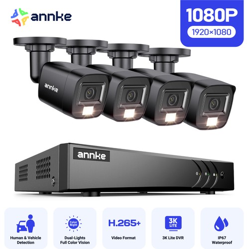 Annke 1080p cctv camera system - 1080p,