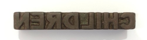 Vintage children letterpress - vintage, "children"
