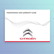 Citroen C1 Service Book for