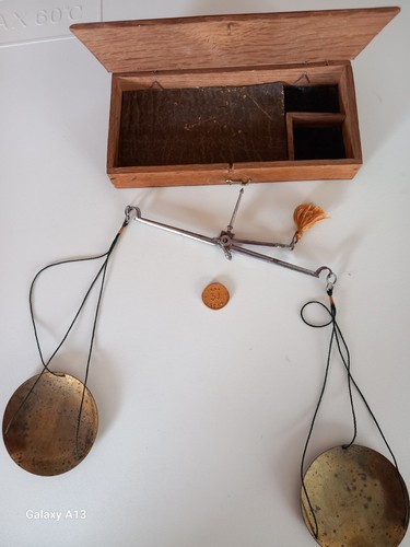 Antique brass jewellers - antique,