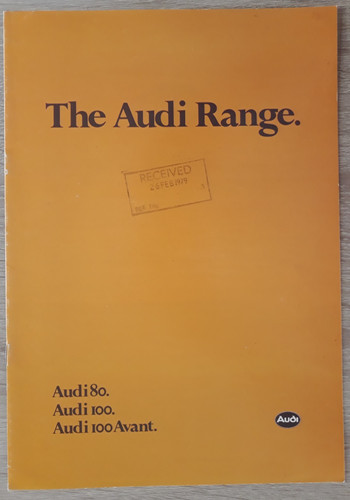 Audi range brochure - -, 80