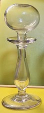 GEORGIAN LACE MAKERS HAND BLOWN OIL LAMP  EARLY 19TH CENTURY LACE MAKING