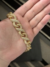 12mm Infintiy Link Chain Gold Plated 22 Inches Streetwear/Rapper Style Chains