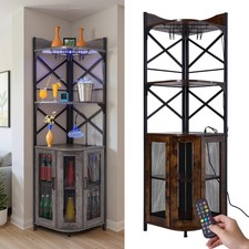 5 Tier Corner Bar Cabinet