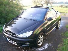 PEUGEOT 206 CC 1.6 AUTO 2001 REG BLACK EXY 3 DR CONVERTIBLE PART WING ALLOY DOOR