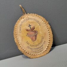 Sacred Heart 1877 Vintage Religious Felt Material Badge R & T. W London Rare 