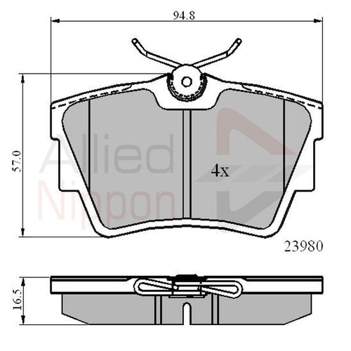 Brake pads set for - pads,