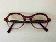 Eyebobs Heda Letus 4722 Handmade Glasses Frames 47 22 Striped Fig Burgundy Brown