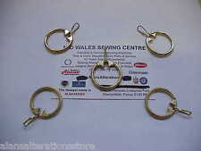 5 CLIP ON / OFF 1" GILT RING