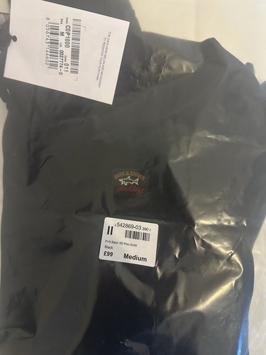 Black medium paul shark polo - &,