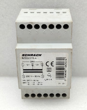 Schrack BZ326578-A 3 DIN Fail-Safe Safety Isolating Transformer New Fast Shippin