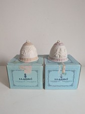 2 X LLADRO CHRISTMAS BELLS