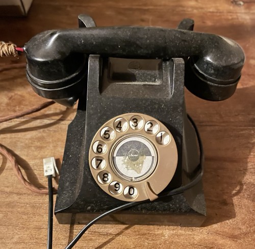 Bakelite gpo telephone handset - bakelite,