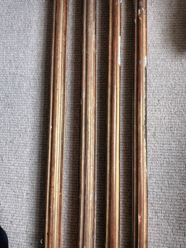 Antique french gilded curtain - gilded,