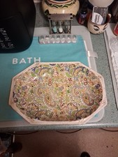 Paisley Chintz Oval Bowl 11.5x8inch A/F