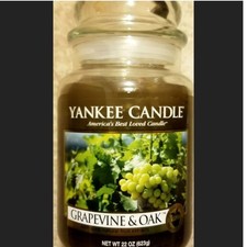 Yankee Candle Grapevine & Oak Large Lable Jar 2012
