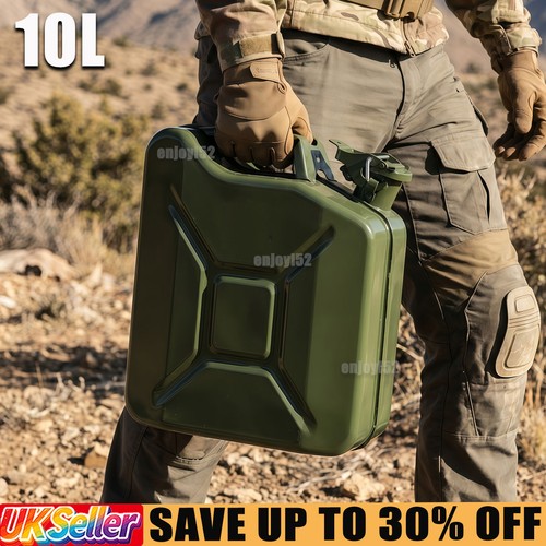 10l metal jerry can green - can, car