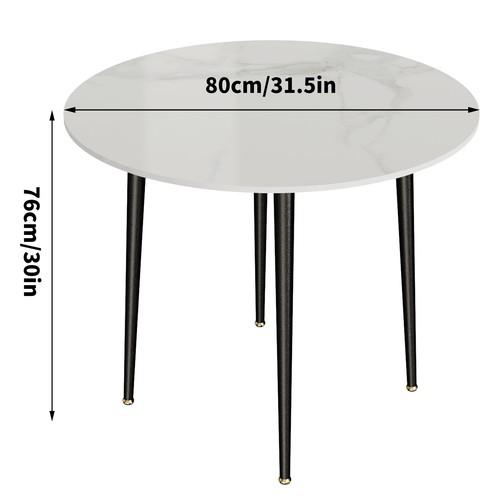 Dining table 80cm round - 80cm,