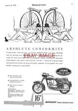 1958 Advert Motokov JAWA/CZ Model Motorcycles (4) Vintage Original Print Ad 730E