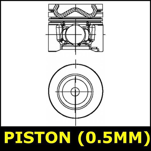 Piston fits ford - ford, s-max