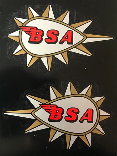 Bsa petrol tank transfers - bsa,