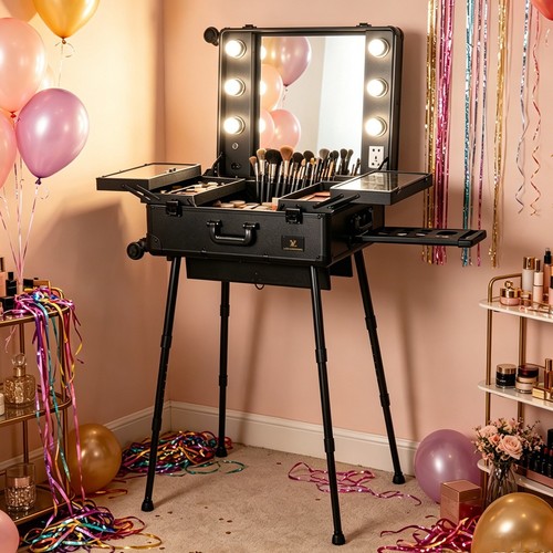 Beauty makeup trolley travel - trolley,