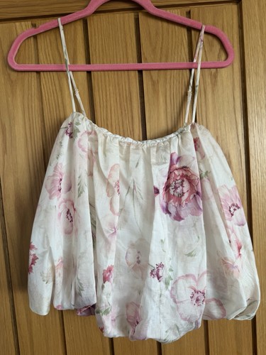 Cream pink floral print - pink,