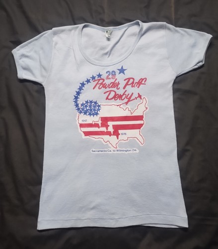Vintage 1976 powder puff - vintage, derby