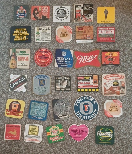 Vintage beer mats - vintage,