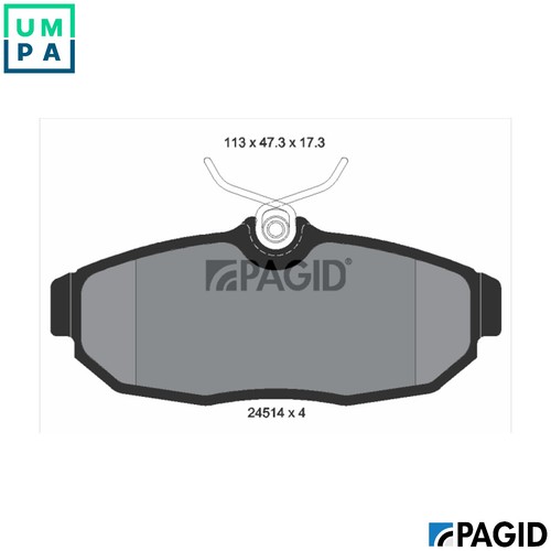 Brake pad set disc - disc,