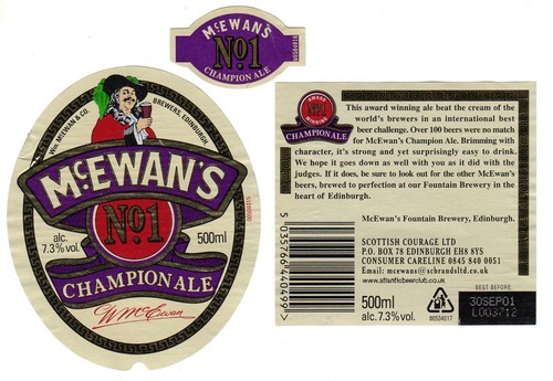 Beer label mcewan s - label:, wm.