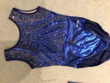 Quatro Women's Leotard. Size ALA. Blue.